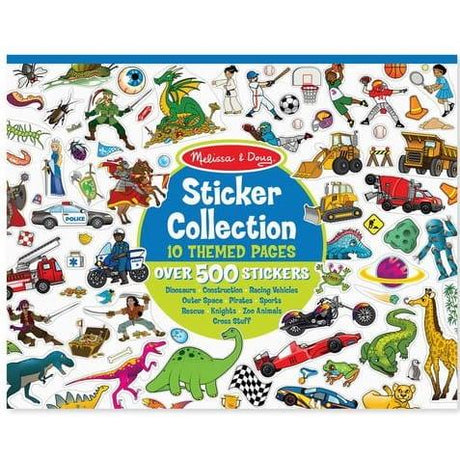 Melissa and Doug: naklejki Sticker Collection Book Blue 500+ - Noski Noski