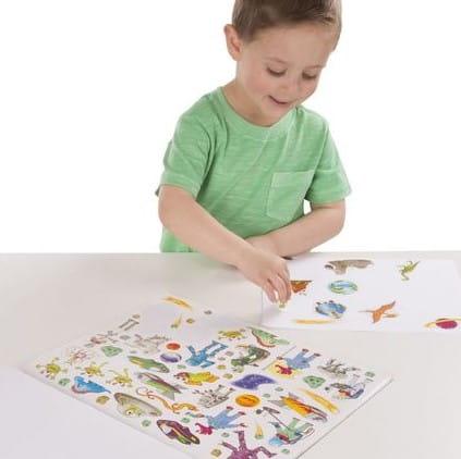 Melissa and Doug: naklejki Sticker Collection Book Blue 500+ - Noski Noski