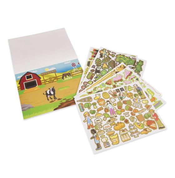 Melissa and Doug: naklejki wielokrotnego użytku Farma - Noski Noski