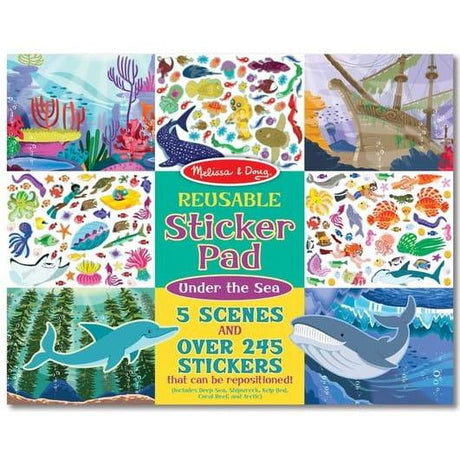 Melissa and Doug: naklejki wielokrotnego użytku Ocean - Noski Noski