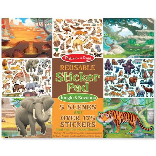 Melissa and Doug: naklejki wielokrotnego użytku Safari - Noski Noski