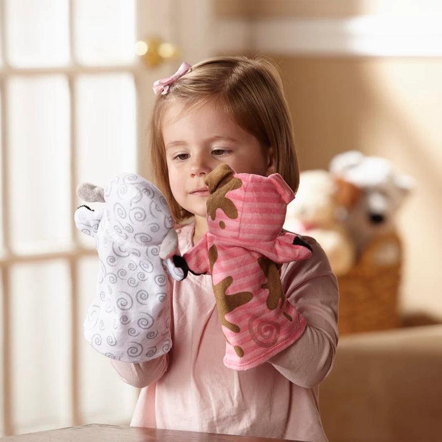 Melissa and Doug: pacynki na rękę farma Hand Puppets - Noski Noski