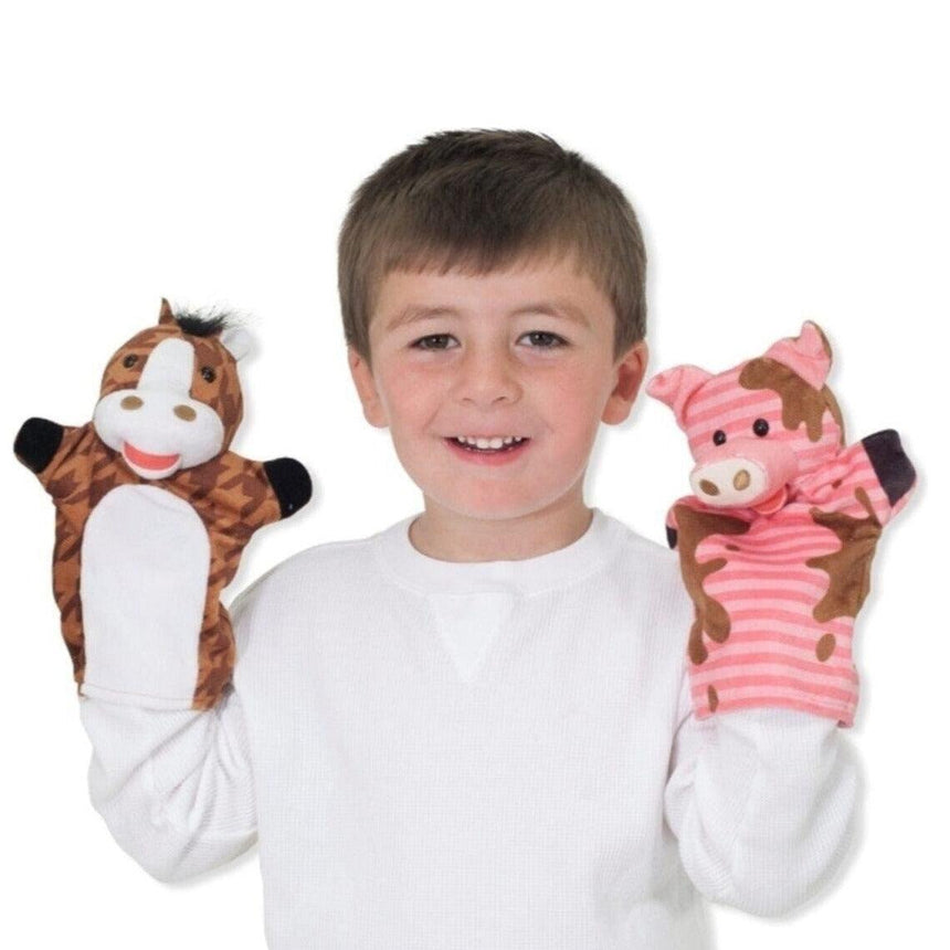 Melissa and Doug: pacynki na rękę farma Hand Puppets - Noski Noski