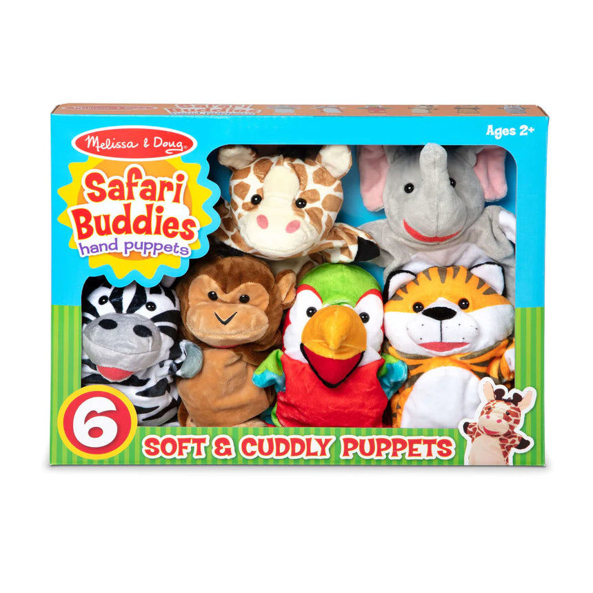 Melissa and Doug: pacynki na rękę Safari Hand Puppets - Noski Noski