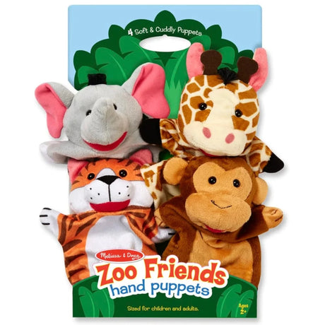 Melissa and Doug: pacynki na rękę Zoo Hand Puppets - Noski Noski