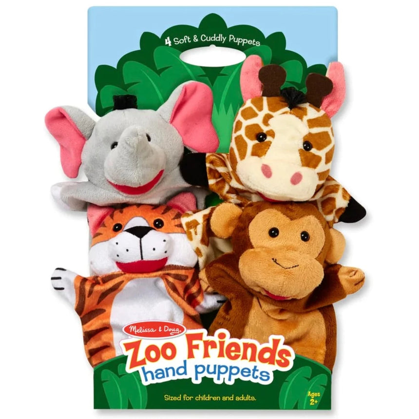 Melissa and Doug: pacynki na rękę Zoo Hand Puppets - Noski Noski