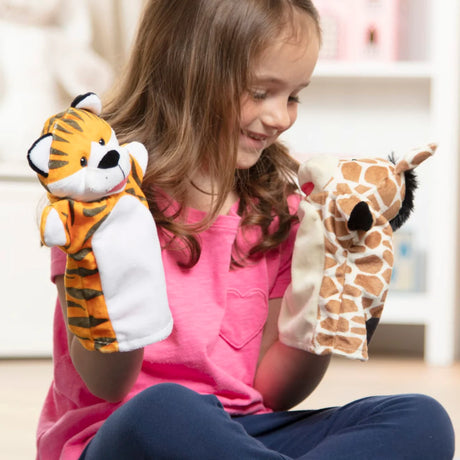 Melissa and Doug: pacynki na rękę Zoo Hand Puppets - Noski Noski