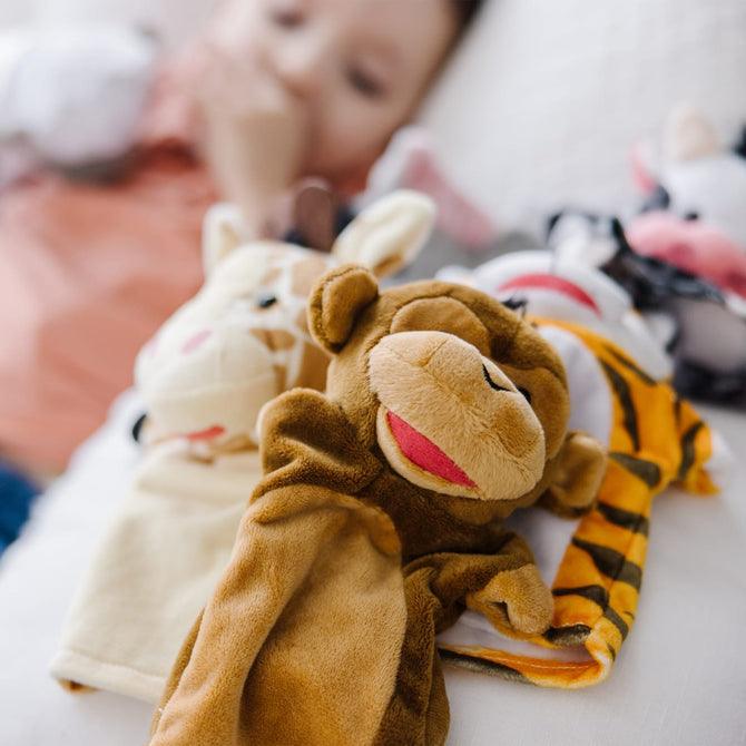 Melissa and Doug: pacynki na rękę Zoo Hand Puppets - Noski Noski