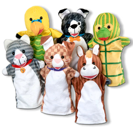 Melissa and Doug: pacynki na rękę Zwierzaki Domowe Hand Puppets - Noski Noski
