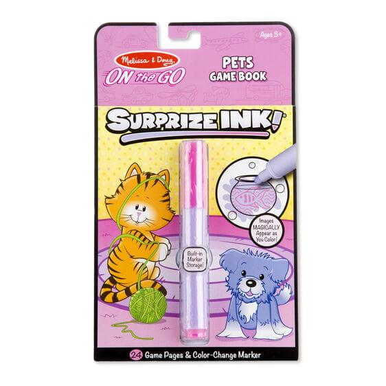 Melissa and Doug: podróżna kolorowanka z magicznym flamastrem Surprize Ink! - Noski Noski