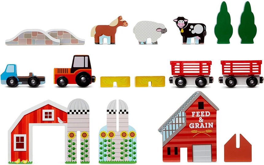 Melissa & Doug: przenośna farma w walizce Take-Along Tabletop Farm - Noski Noski