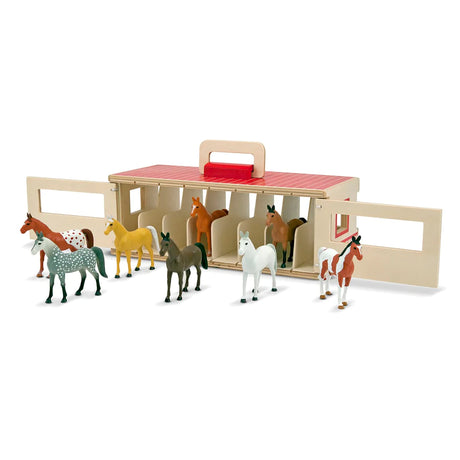 Melissa and Doug: przenośna stajnia dla koni Show-Horse Stable - Noski Noski