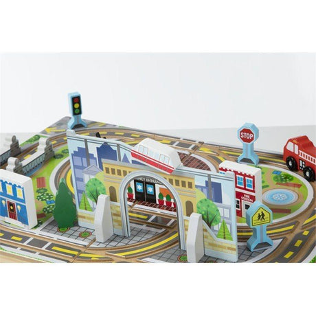 Melissa & Doug: przenośne miasto w walizce Take-Along Tabletop Town - Noski Noski