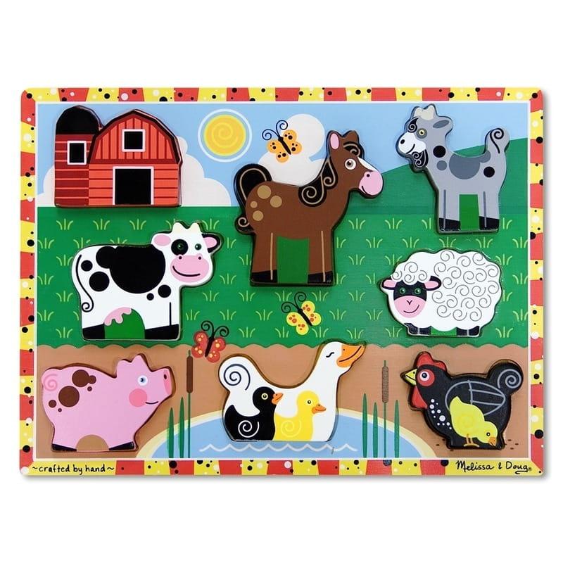 Melissa & Doug: puzzle chunky Farma - Noski Noski