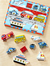 Melissa and Doug: puzzle chunky Pojazdy - Noski Noski