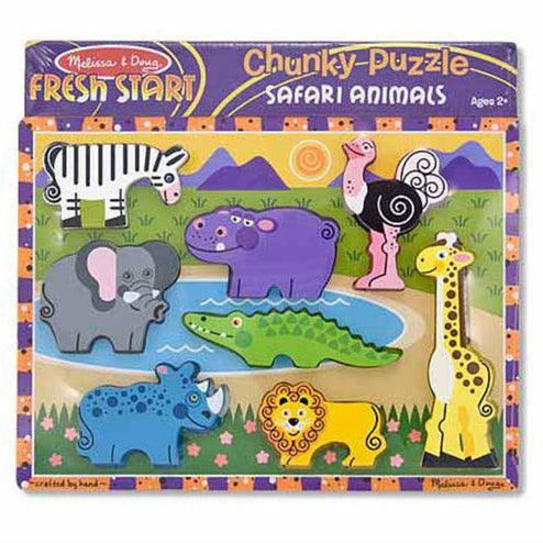 Melissa and Doug: puzzle chunky Safari - Noski Noski