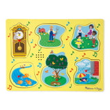 Melissa and Doug: puzzle dźwiękowe kołysanki Nursery Rhymes Yellow - Noski Noski