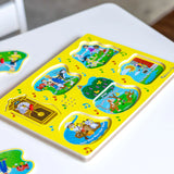 Melissa and Doug: puzzle dźwiękowe kołysanki Nursery Rhymes Yellow - Noski Noski