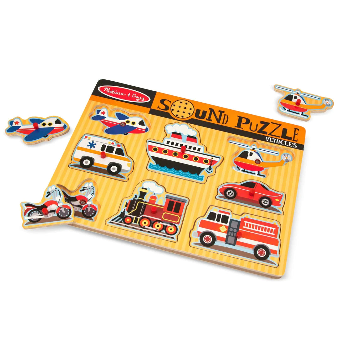 Melissa & Doug: puzzle dźwiękowe Pojazdy - Noski Noski