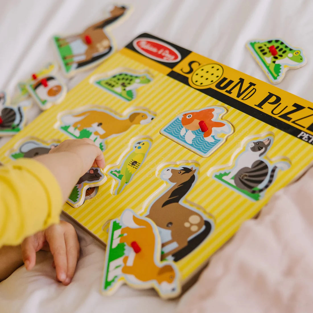 Melissa and Doug: puzzle dźwiękowe Zwierzęta Domowe - Noski Noski