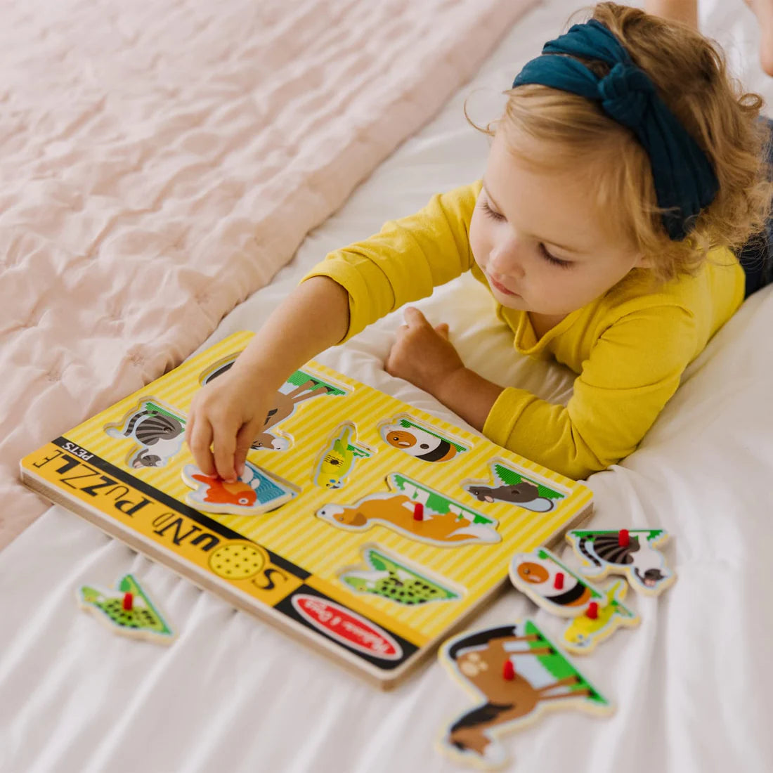 Melissa and Doug: puzzle dźwiękowe Zwierzęta Domowe - Noski Noski