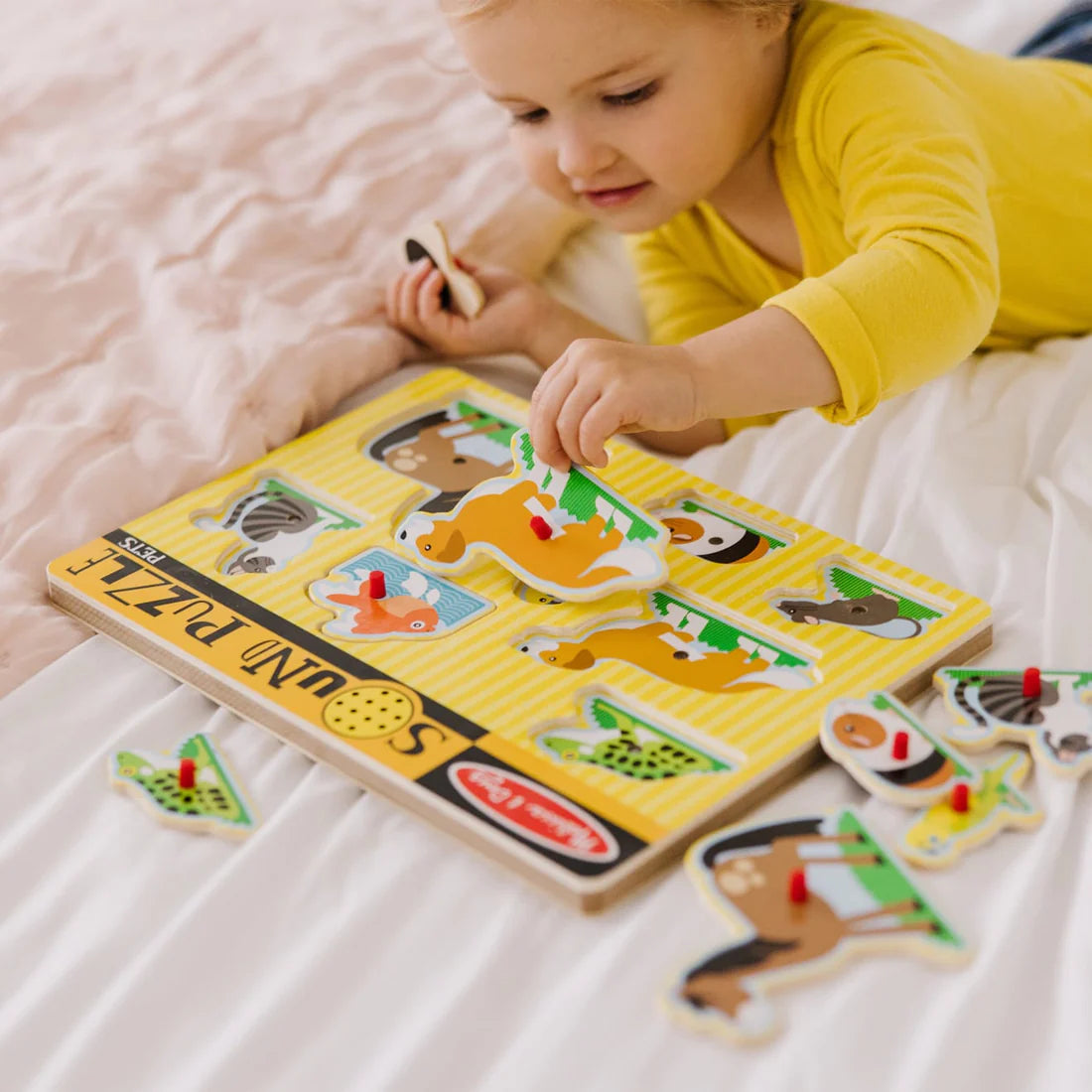 Melissa and Doug: puzzle dźwiękowe Zwierzęta Domowe - Noski Noski