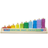 Melissa and Doug: sorter do nauki liczenia Counting Shape Stacker - Noski Noski