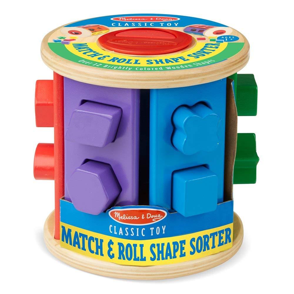 Melissa & Doug: sorter do turlania Match & Roll Shape Sorter - Noski Noski