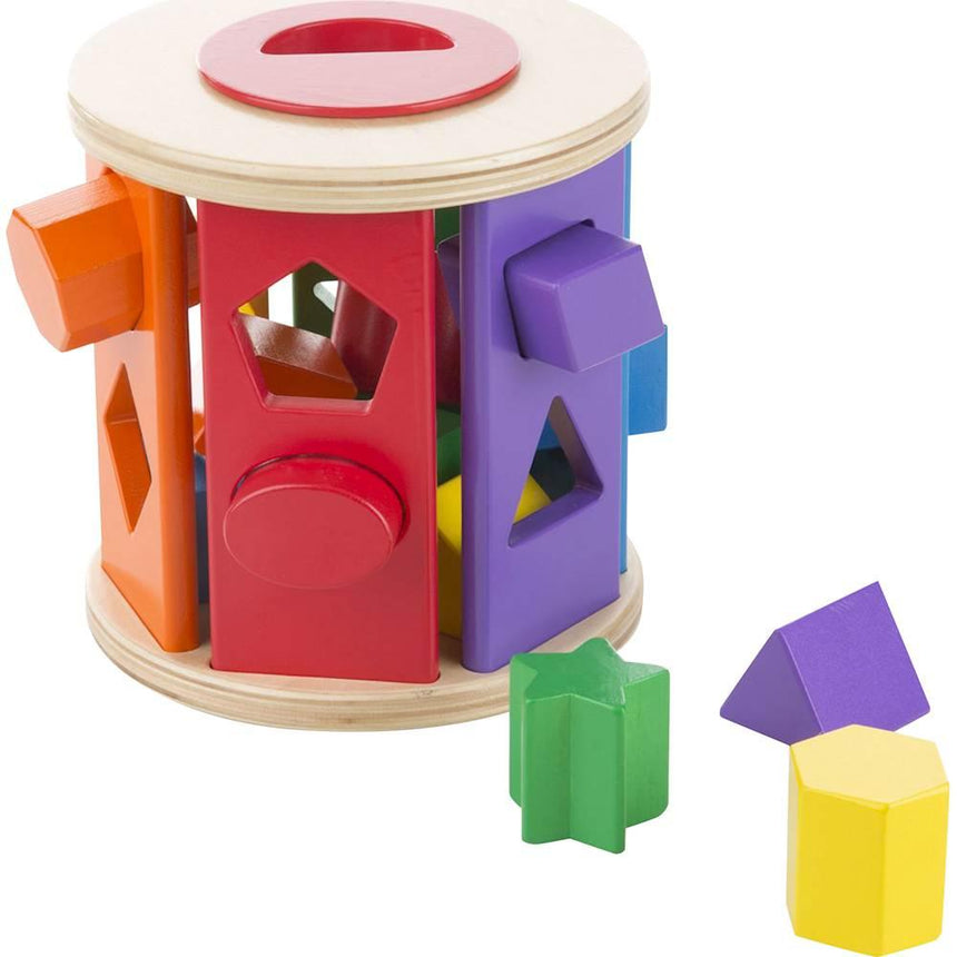 Melissa & Doug: sorter do turlania Match & Roll Shape Sorter - Noski Noski