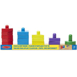 Melissa & Doug: sorter kolorów i kształtów Stack & Sort Board - Noski Noski