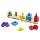Melissa & Doug: sorter kolorów i kształtów Stack & Sort Board - Noski Noski