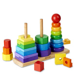 Melissa & Doug: sorter wieża Geometric Stacker - Noski Noski