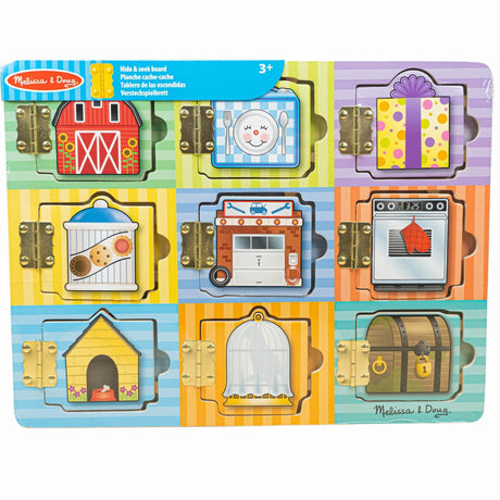 Melissa & Doug: tablica z drzwiczkami i magnesami Dom - Noski Noski