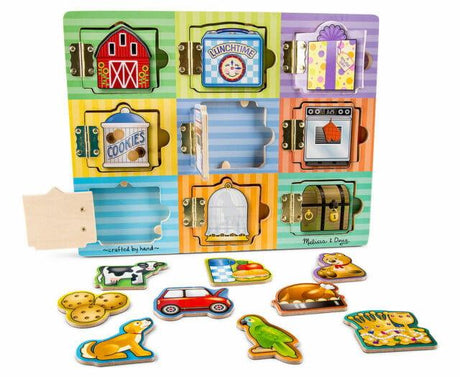 Melissa & Doug: tablica z drzwiczkami i magnesami Dom - Noski Noski