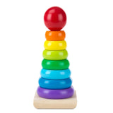 Melissa and Doug: tęczowa piramidka Rainbow Stacker - Noski Noski