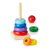 Melissa and Doug: tęczowa piramidka Rainbow Stacker - Noski Noski