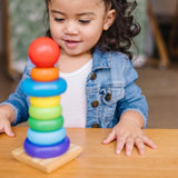 Melissa and Doug: tęczowa piramidka Rainbow Stacker - Noski Noski