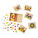 Melissa and Doug: układanka Kształty Pattern Blocks and Boards - Noski Noski