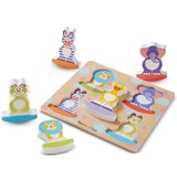 Melissa and Doug: układanka Safari Chunky Puzzle - Noski Noski