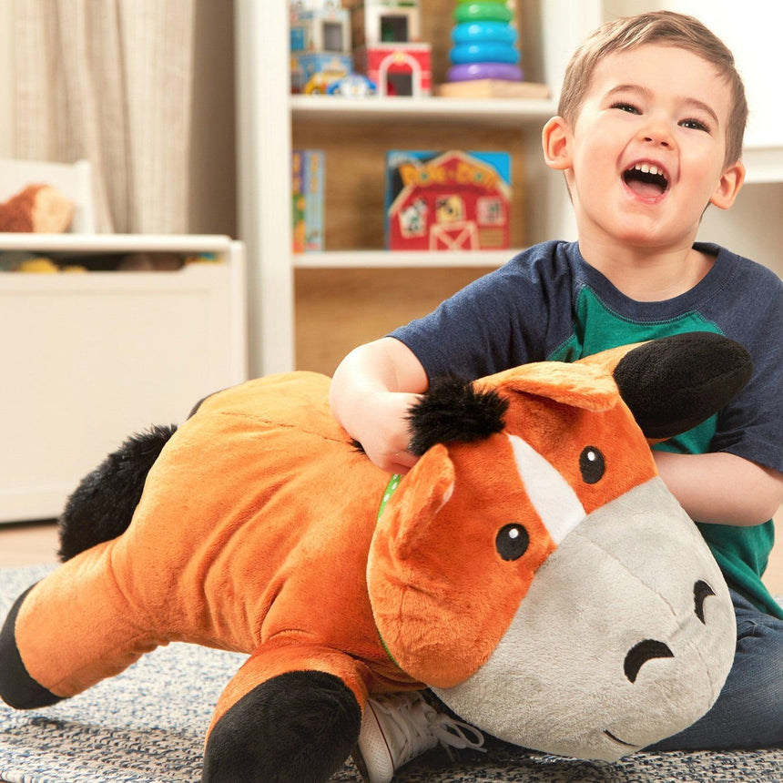 Melissa & Doug: wielki pluszowy konik Cuddle Horse - Noski Noski