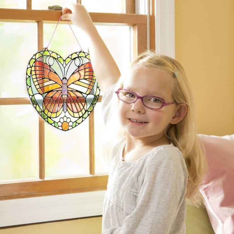 Melissa and Doug: witraż do samodzielnego ozdobienia Motyl - Noski Noski