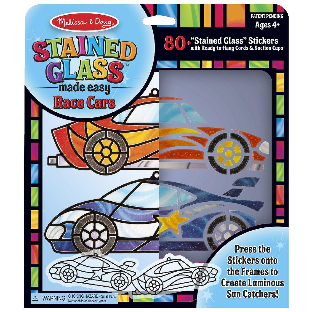 Melissa & Doug: witraż do samodzielnego ozdobienia Samochody - Noski Noski