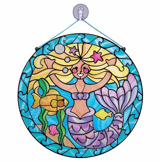 Melissa & Doug: witraż do samodzielnego ozdobienia Syrenka - Noski Noski