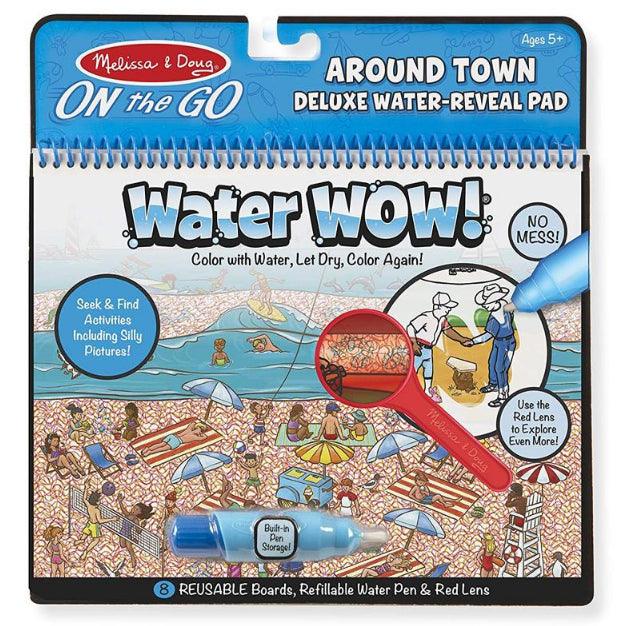 Melissa and Doug: wodna kolorowanka labirynt z lupą Water Wow Deluxe Miasteczko - Noski Noski