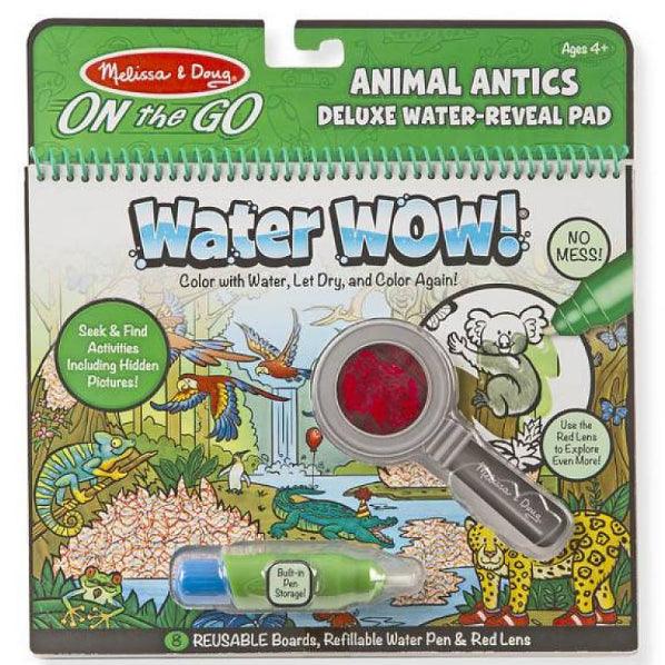 Melissa and Doug: wodna kolorowanka labirynt z lupą Water Wow Deluxe Zwierzęta - Noski Noski