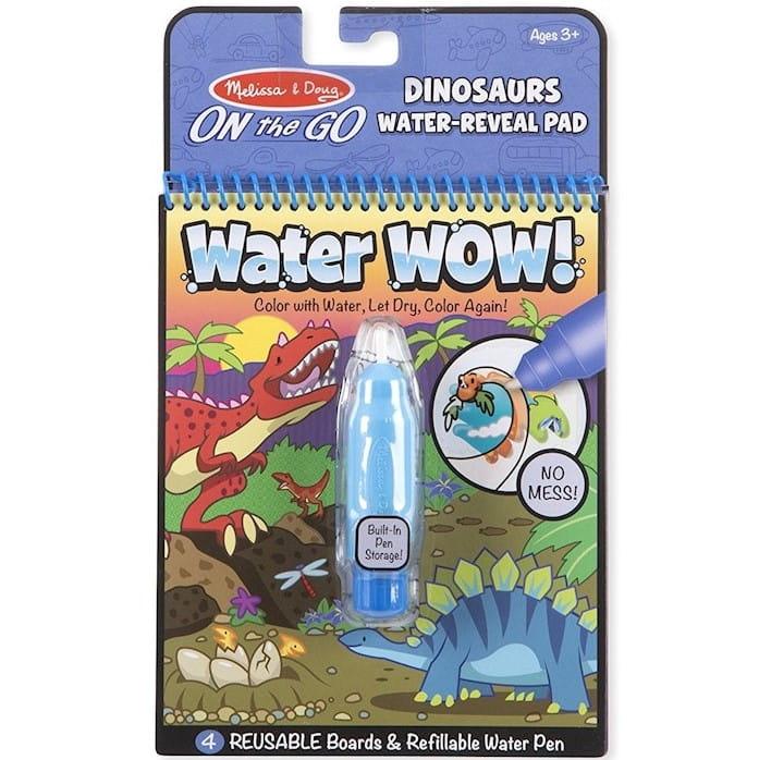 Melissa and Doug: wodna kolorowanka wielokrotnego użytku Water Wow! Dinozaury - Noski Noski