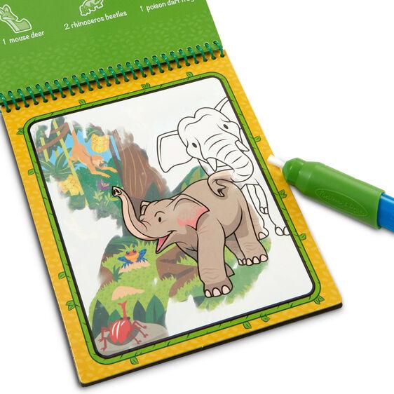 Melissa and Doug: wodna kolorowanka wielokrotnego użytku Water Wow! Dżungla - Noski Noski