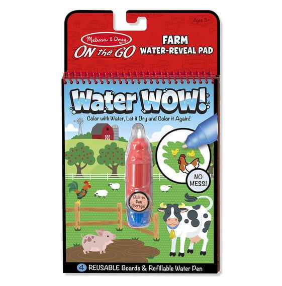 Melissa & Doug: wodna kolorowanka wielokrotnego użytku Water Wow! Farma - Noski Noski