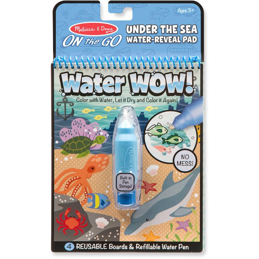 Melissa & Doug: wodna kolorowanka wielokrotnego użytku Water Wow! Podwodny Świat - Noski Noski