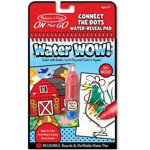 Melissa and Doug: wodna kolorowanka wielokrotnego użytku Water Wow! Połącz kropki Farma - Noski Noski